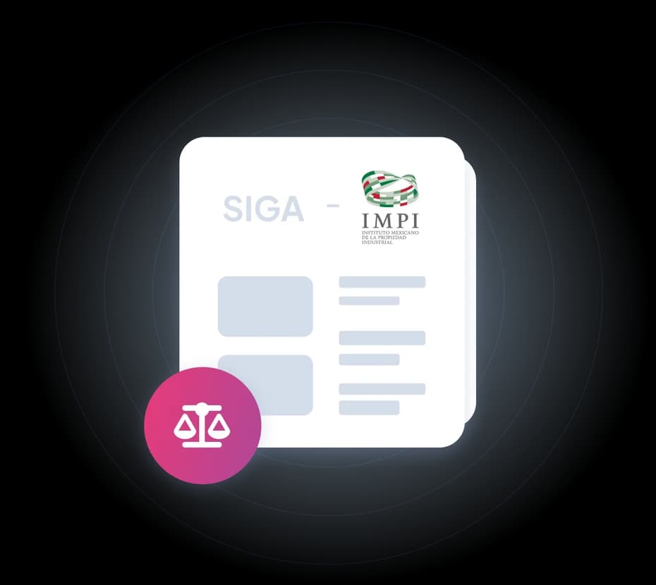 Vista previa de la herramienta Monitoreo de Gaceta SIGA-IMPI de Lawgic AI